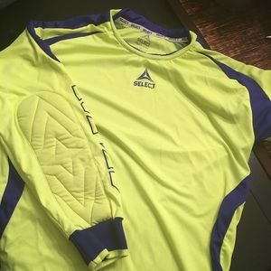 Two soccer jerseys and one matching athletic short